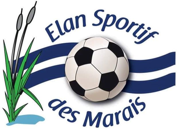 Logo Elan Sportif des Marais avec ballon de football.