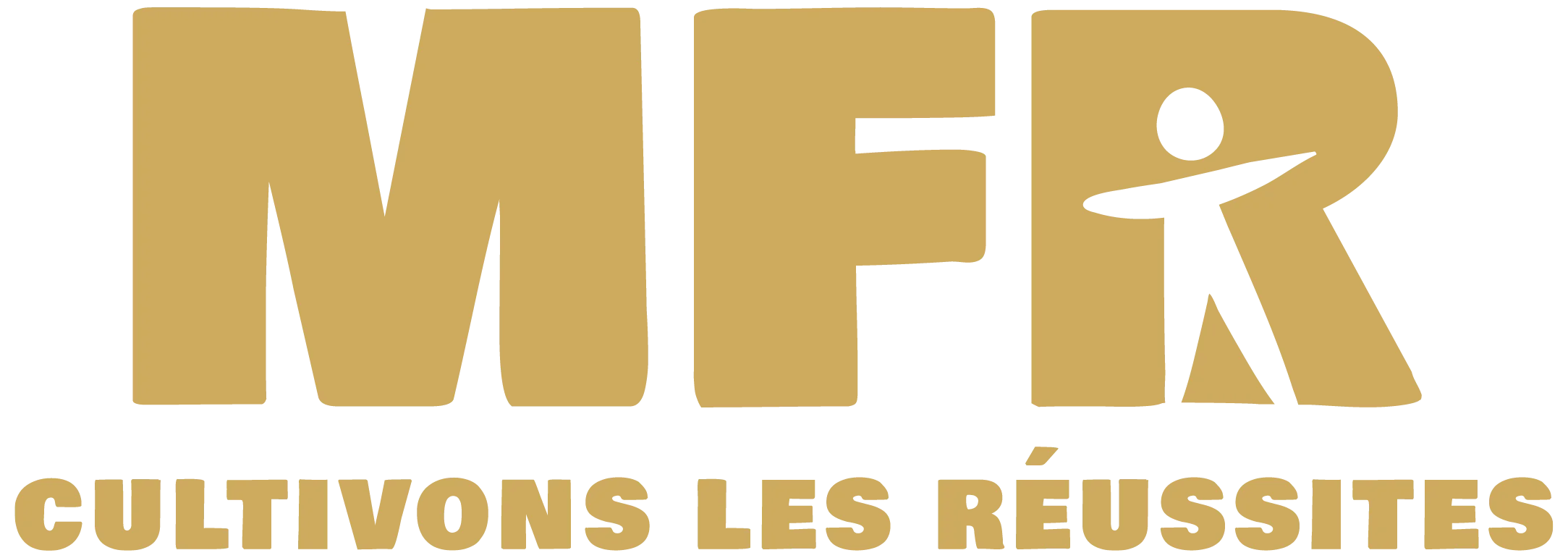 Logo MFR "Cultivons les réussites" doré