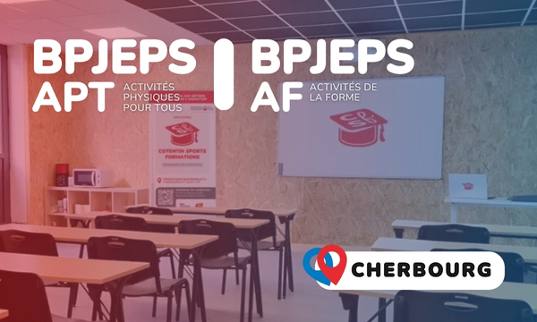 Salle de formation BPJEPS à Cherbourg.